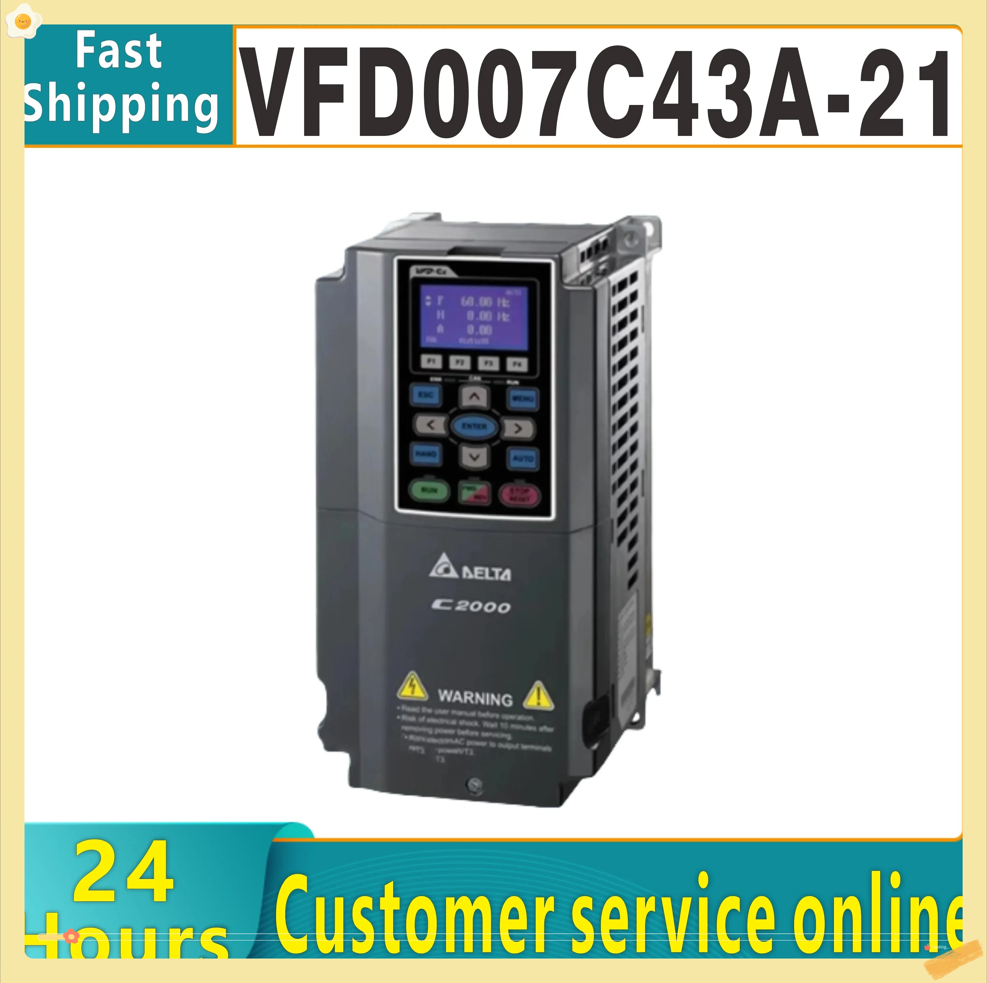 

VFD037C43A-21 VFD040C43A-21 VFD055C43A-21 VFD075C43A-21 100% НОВЫЙ преобразователь частоты