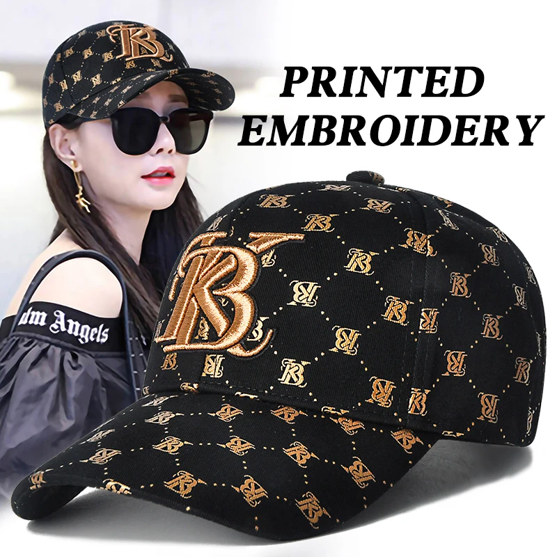 

Embroidery baseball cap women new hat women's autumn and winter fashion joker versatile duck tongue cap