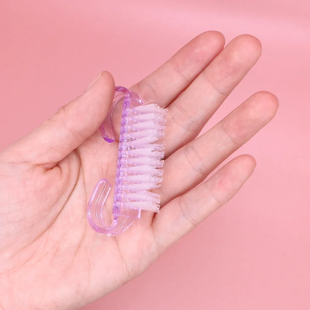 10/30 Uds. Cepillos acrílicos para decoración de uñas, juego de herramientas de manicura de 4 colores, cepillos de limpieza de plástico suaves para eliminación de polvo para limpieza de polvo