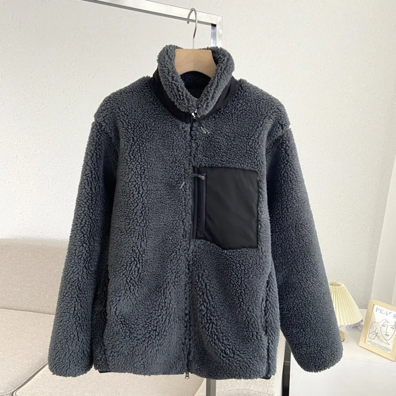 HKSH Herfst Winter Nieuwe vrouwen Warme Jas Stand Kraag Ritsvak Contrast Kleur Elegant Casual Winddicht Dikke Jas HK15122