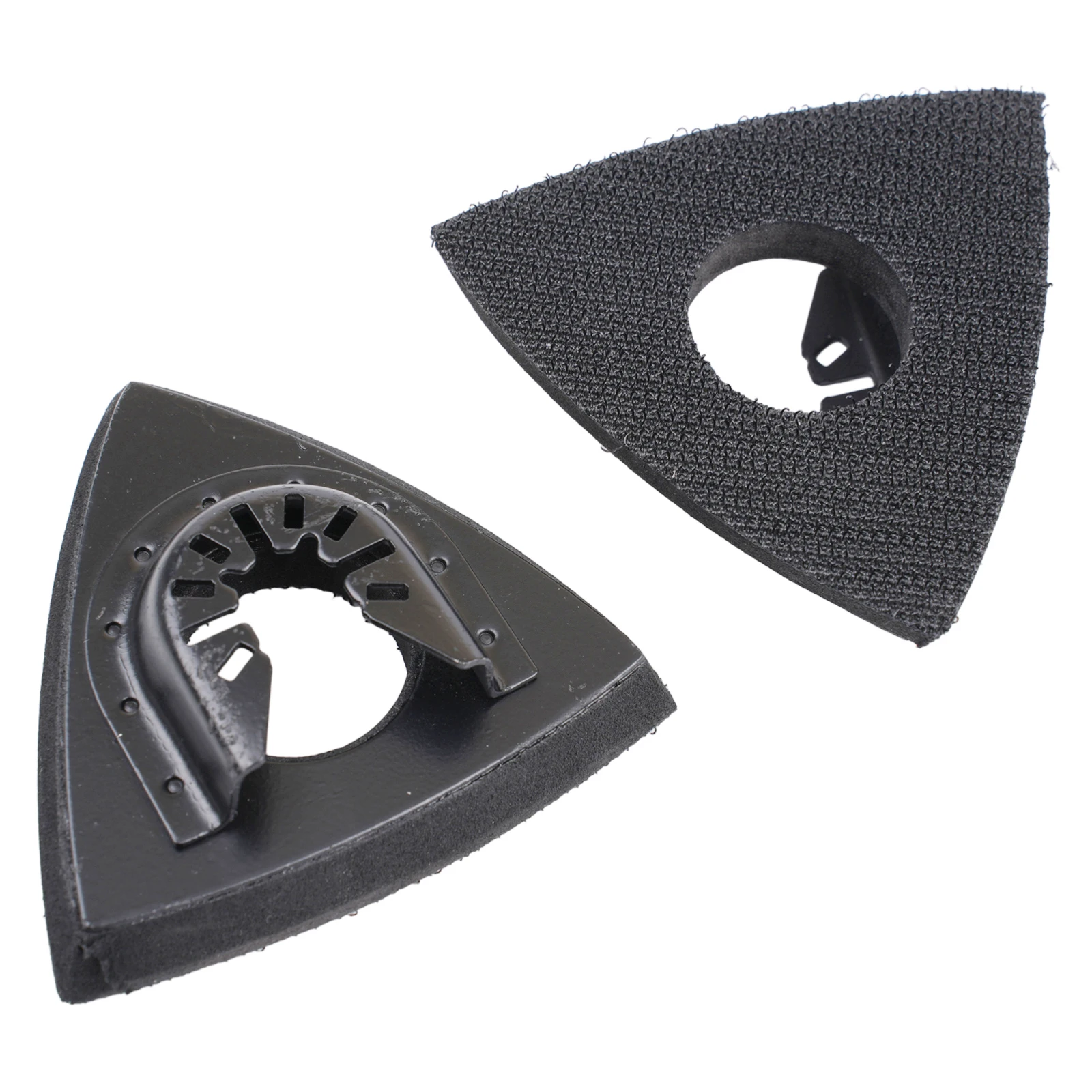 4pcs 80mm Triangular Sanding Pads Hook&Loop Sandpaper For Oscillating Mult Tools For Polishing Wood Metal