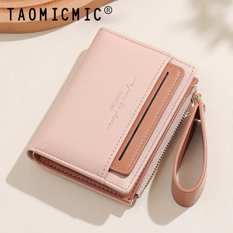 

Short ladies' wallet,multi-slot card case,wrist pocket wallet,portafoglio piccolo da donna,clutch bag,cartera femenina,billetera
