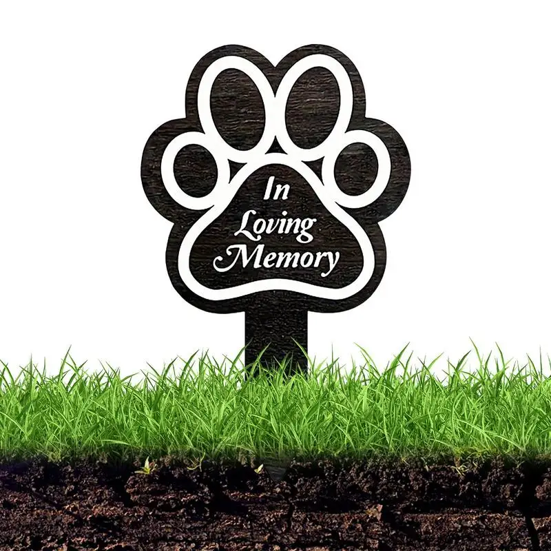 Memorial Pet Grave Markers Pet Loss Memorial Garden Stake Pet Loss Outdoor Plaques Dog Claw Sympathy Garden Grave Decor