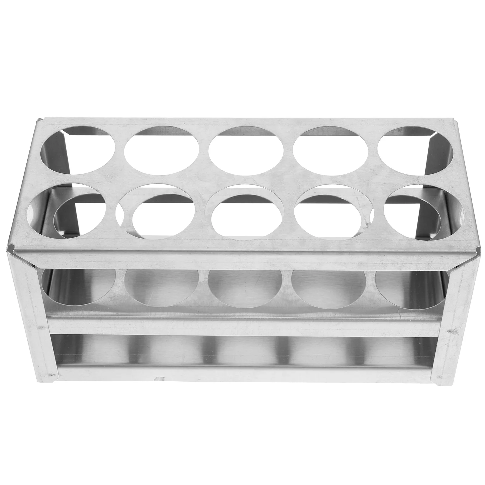 

Test Tube Rack Stainless Steel 31mm x 10 Holes 50ml Tubes Lab Equipment Reusable Stand Chemistry Laboratory Tube Holder
