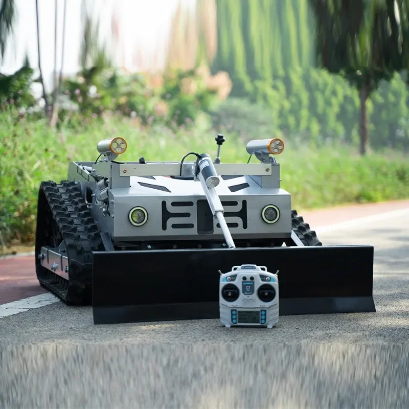 mower rubber crawler robot remote control lawn mower