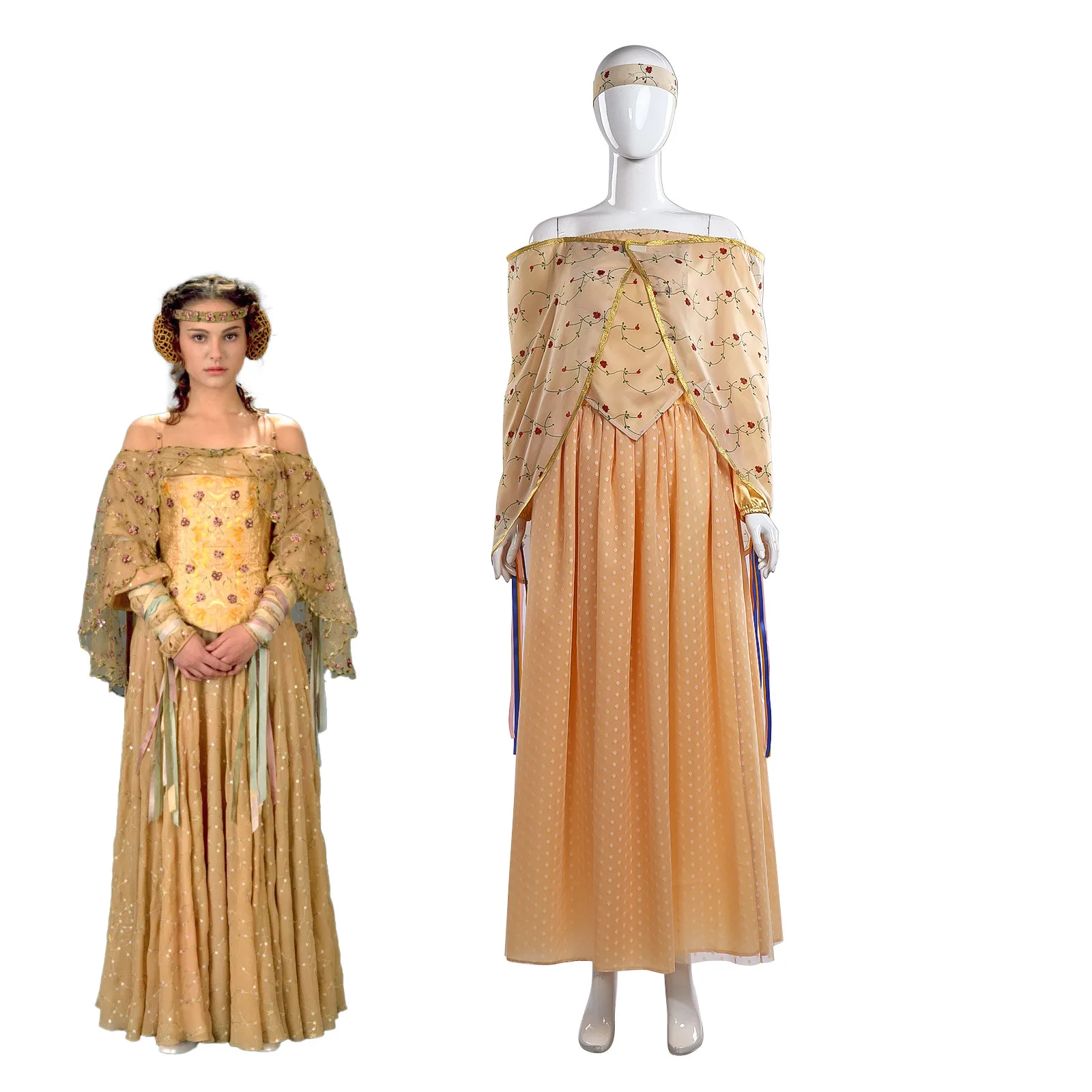 

Femal Queen Cosplay Costume, Queen Amidala Cosplay Dress, Performance Costume