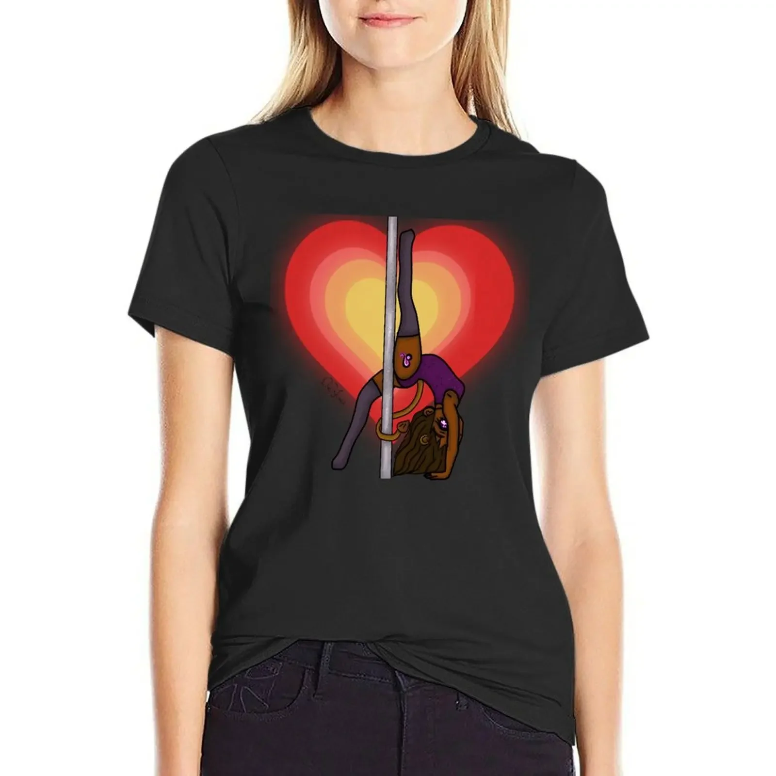 

Chibi Leo Dance T-Shirt sublime funnys heavyweights t-shirt dress for Women long