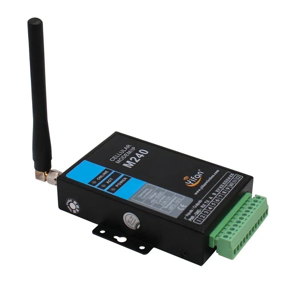 M240 Serial Port RS232 RS485 3g 4g LTE gsm gprs industrial 4g modem with sim card slot for Smart Meter, PLC