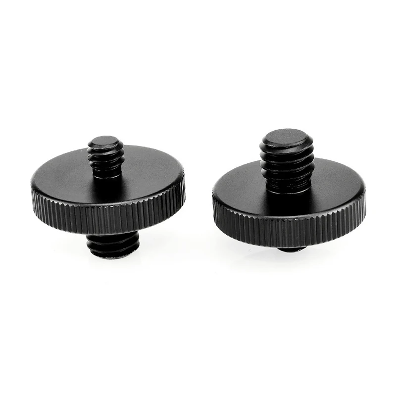 Universal Camera Conversion Screw 1/4 Male To 3/8 Dual Nuts Tripod Mount Screw Quick Release Camera Screws Mount Adapter