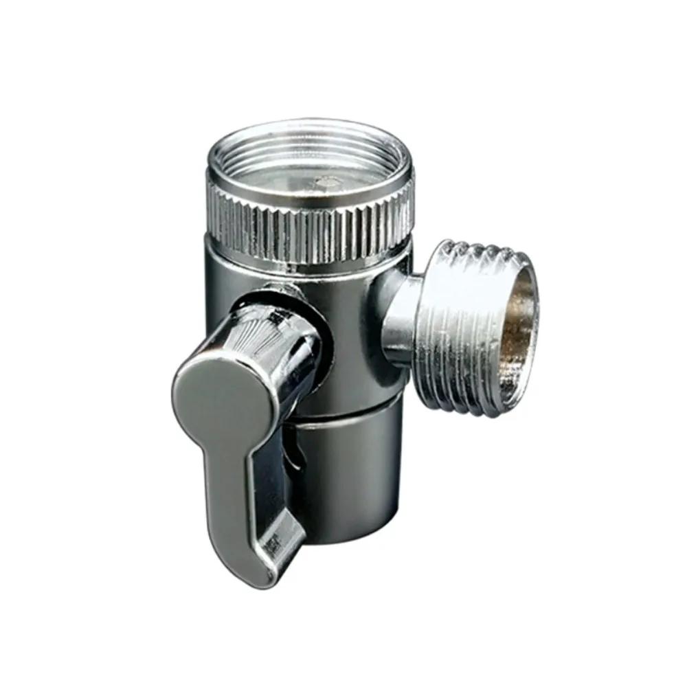 Universal Sink Faucet Diverter Valve Zinc Alloy Durable Faucet Adapter Bubbler Spraye Water Distribution Valve Kitchen