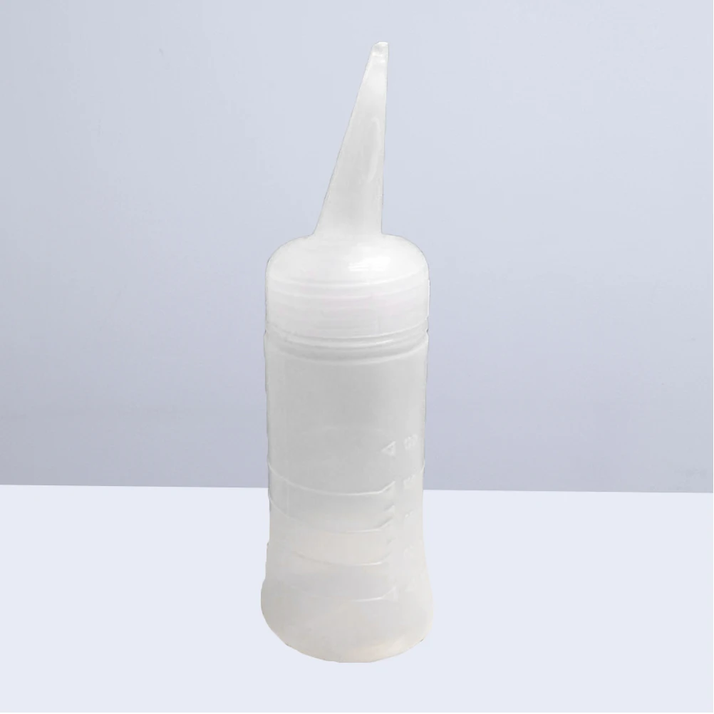 

120Ml Hair Dye Applicator Tip Graduated Scale Hair Coloring Dispensing Bottle Salon Use Handle Style