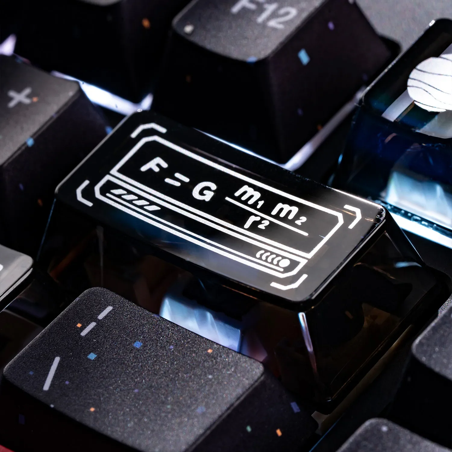 PIIFOX KC‑SZXQ Keycaps Custom Heat Sublimation Cherry Profile PBT Transparent for Mechanical Keyboard PC Gaming Accessory Gift