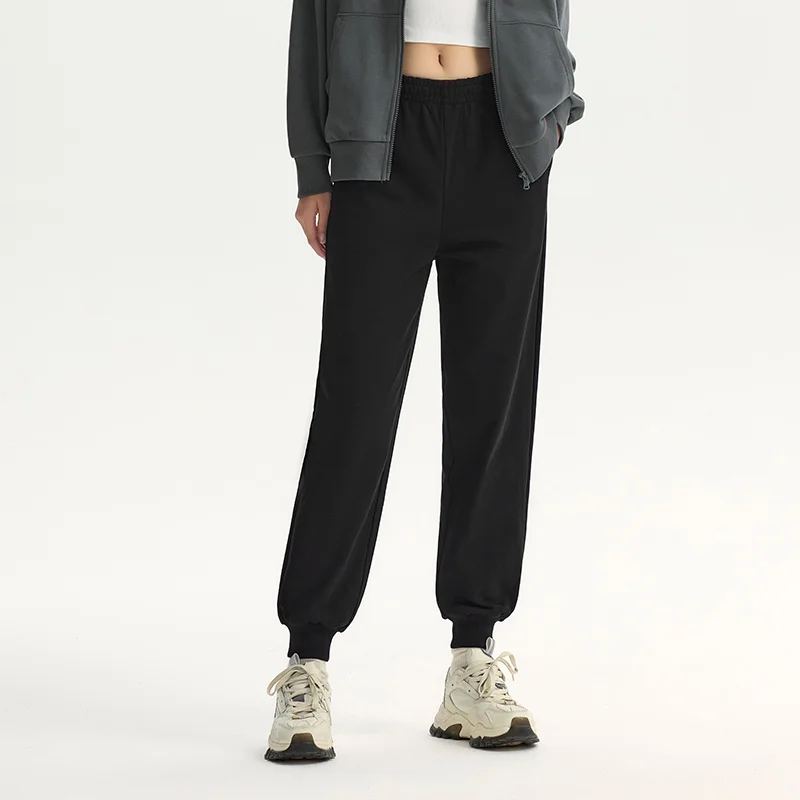 セミールパンツ レディース ミニマリスト ロングパンツ 2025年秋新作 ブラック ジョガーパンツ レッグレングス