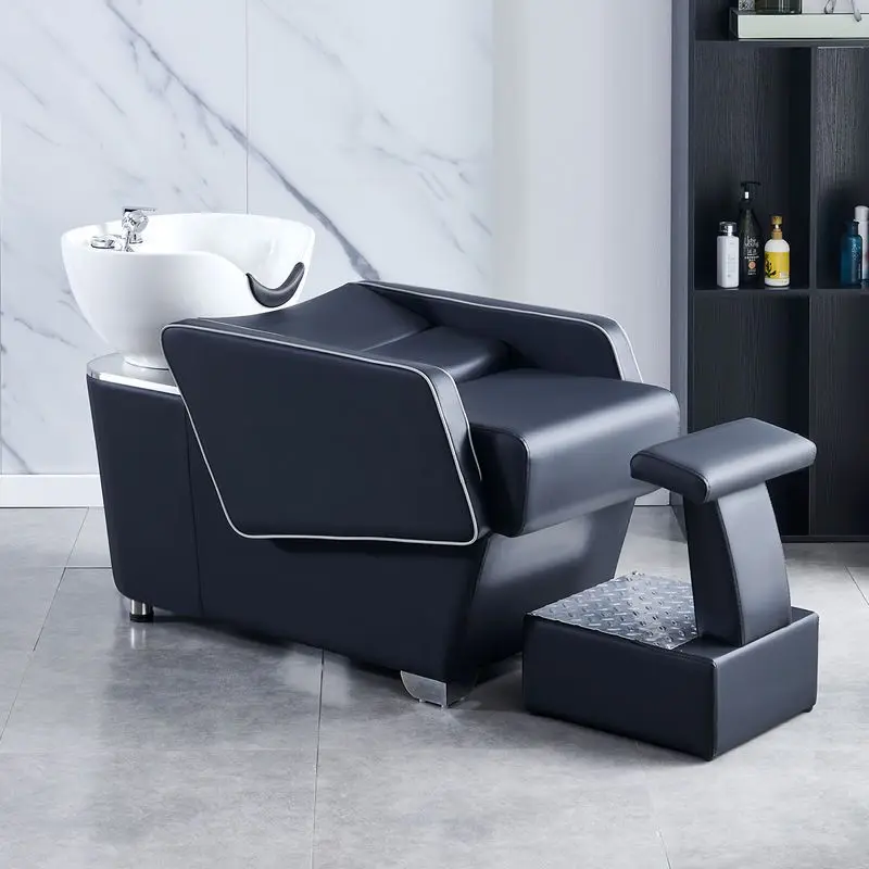 Commercial Salon Furniture Lay Down Washing Shampoo Chairs Bowl Bed Hair Washing Thai Massage Shampoo Bed Spa Shampoo Bed