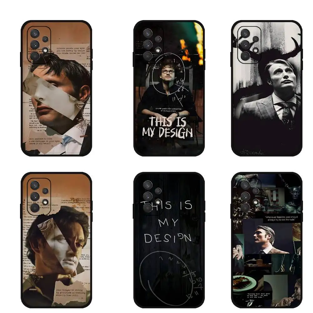 

H-Hannibal Will Graham-S Phone Case Black Shockproof Case For Samsung S24/S25/S22/S30/Note20/Lite/Ultra/5G/Plus/FE