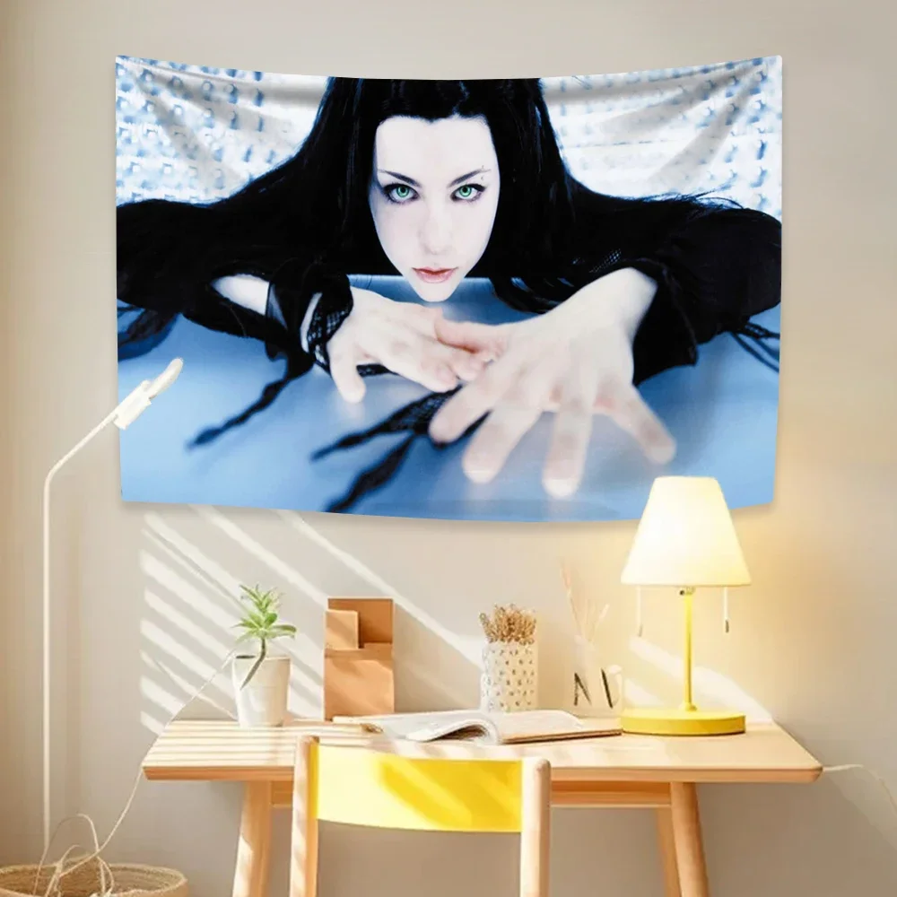 Evanescence Tapestry Vintage Rock Band Album Cover Home Decor Wall Hanging Covering Cloth For Bedroom Dormitory Concert Banner - view 3