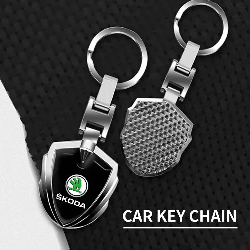 Car Key Chain Keyring Pendant Metal Keychain Holder Accessories For Skoda Octavia Kodiaq Fabia Rapid Superb A5 A7 2 Kamiq Karoq