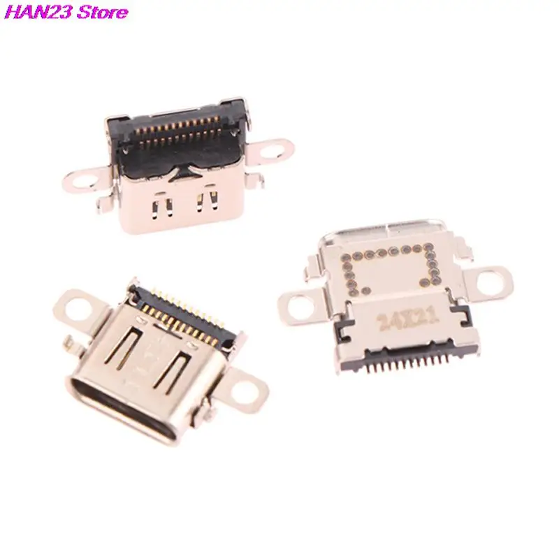 1PCS For NS Switch Usb Charging Port Socket Lot For Switch Lite Console Power Connector Type-C Socket Port Silver