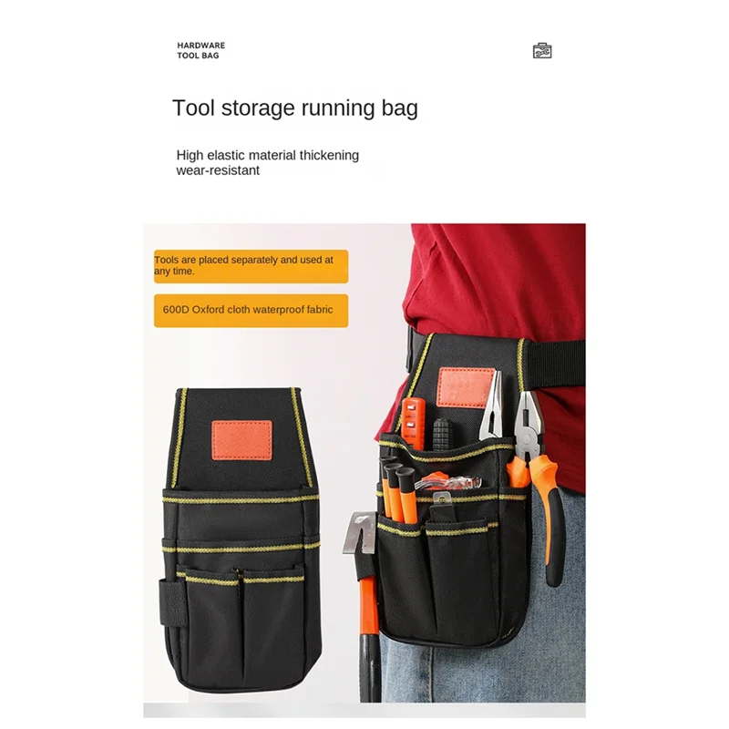 

ABGH-сумка для хранения инструментов, сумка для инструментов, поясные сумки для хранения электрика, плотника, большая вместительная сумка для инструментов