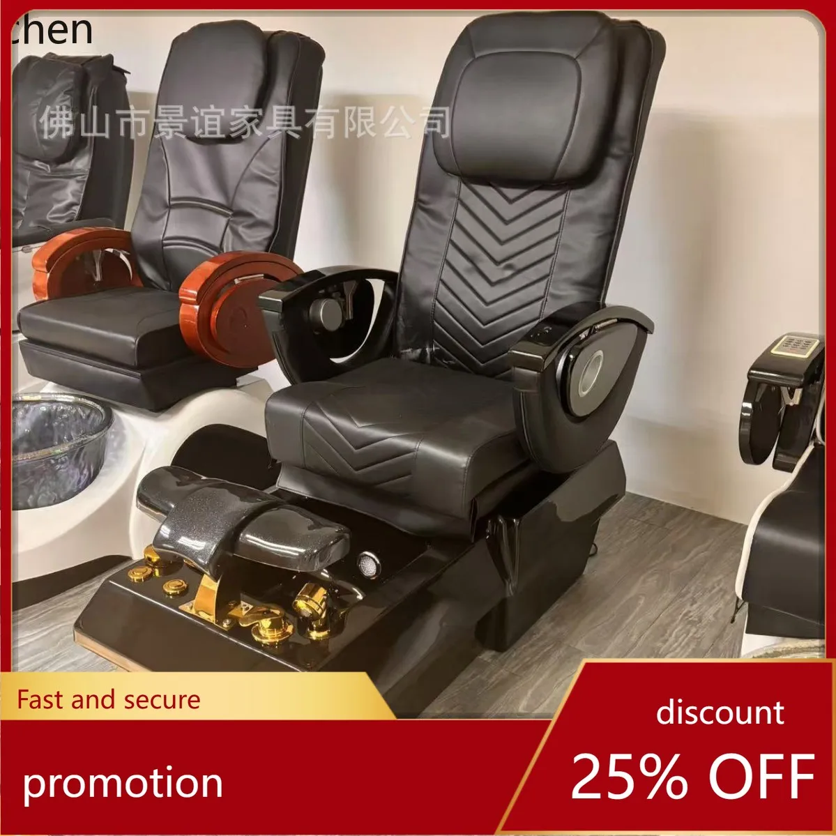 

ZML Eyelash Tattoo Electric Massage Foot Bath Chair Recliner Foot Spa Chair