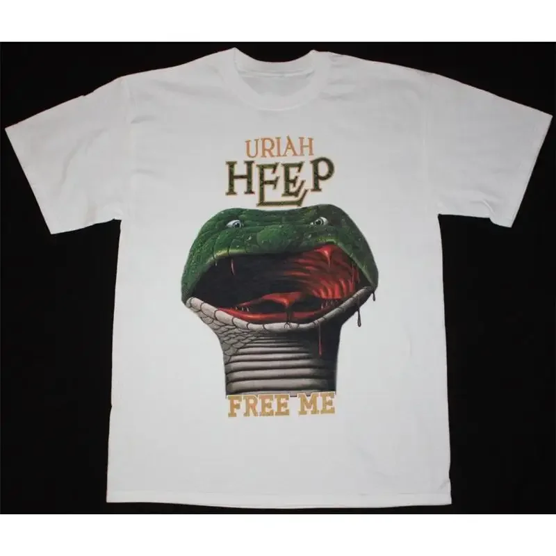 Camiseta divertida URIAH HEEP FREE ME SNAKE, color blanco, talla clásica S 5XL 1B0327