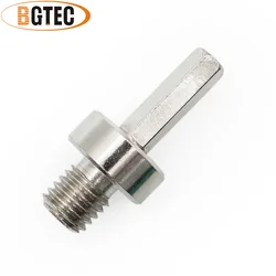 BGTEC 1pc Adapter 5/8-11 or M14 Male Thread To 3/8 Hexagon Shank For Drill Core Bits Hole Saw Grinding Disc 53mm Electric Drill