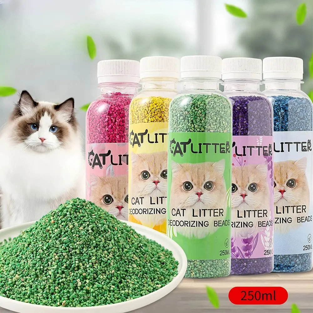 2025 Smell Comfortable Cat Litter Deodorizing Beads Aromatic Pure Natural Kitten Toilet Cleaning Deodorization Pet Odor Absorbs