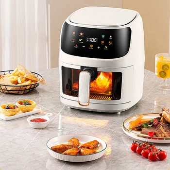 Image 6L 5-Quart Smart Air Fryer Oven: Healthy, Versatile Cooking with Easy Clean-Up & Fast, Efficient Meals