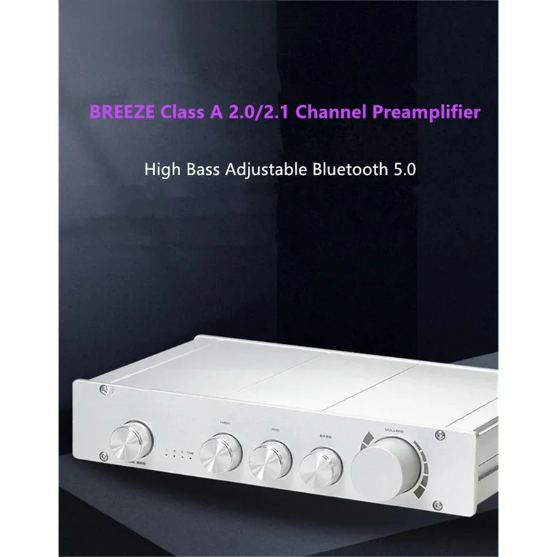 

BREEZE-Pre-Amplifier Class A, 2.0 Channel, 2.1, High Bass, Fit, HiFi, 5.0, Available In Black And Pratead