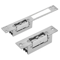 Cerradura de puerta eléctrica europea, electrónica para sistema de Control de acceso, nueva puerta inoxidable a prueba de fallos, 12V CC, sin cerradura NC a prueba de fallos