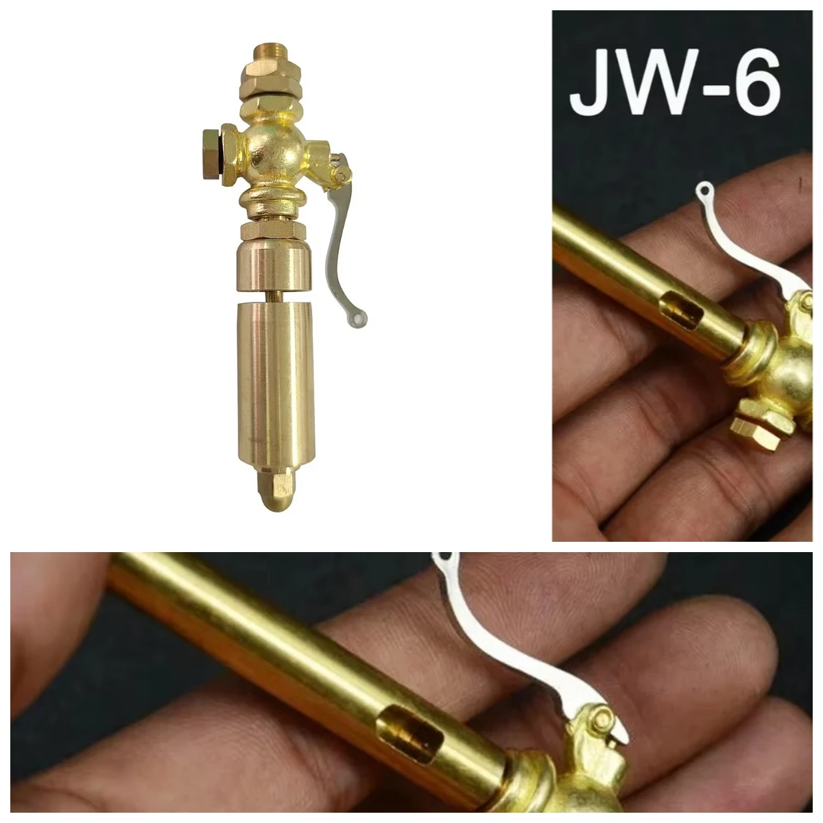 Mini Brass Bell Whistle with Bronze Valve & Brass Tube Handle JW-4 JW-6 JW-7, For Live Steam Model