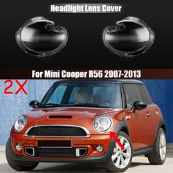 For Mini Cooper R56 2007-2013 Front Headlight Cover Headlamp Lamp Shell Mask Lampshade Lens Plexiglass 63127270023 63127270024
