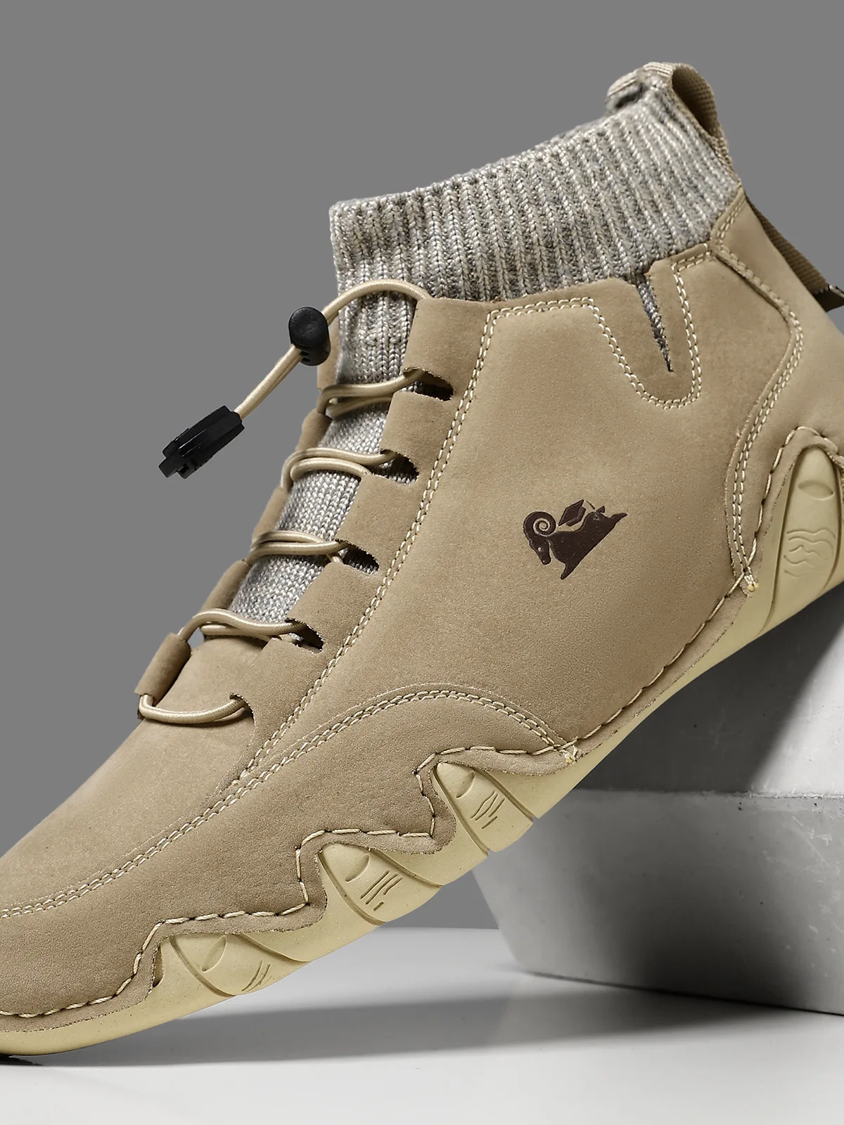 

Unisex Casual High-Top Boots Large Size Men's Shoes Independent Station Socks Mouth Boots Eight-Armed Crab Short Boots