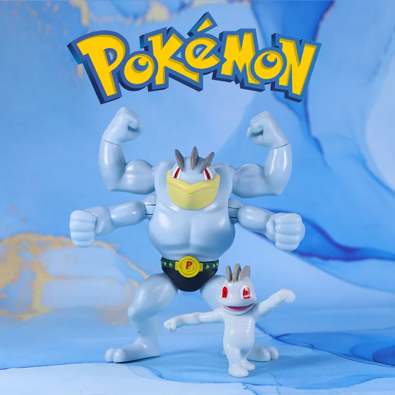 

Официальные коллекционные фигурки WCT: Мачоп и Мачамп, аниме-персонажи Покемон, модель-игрушка