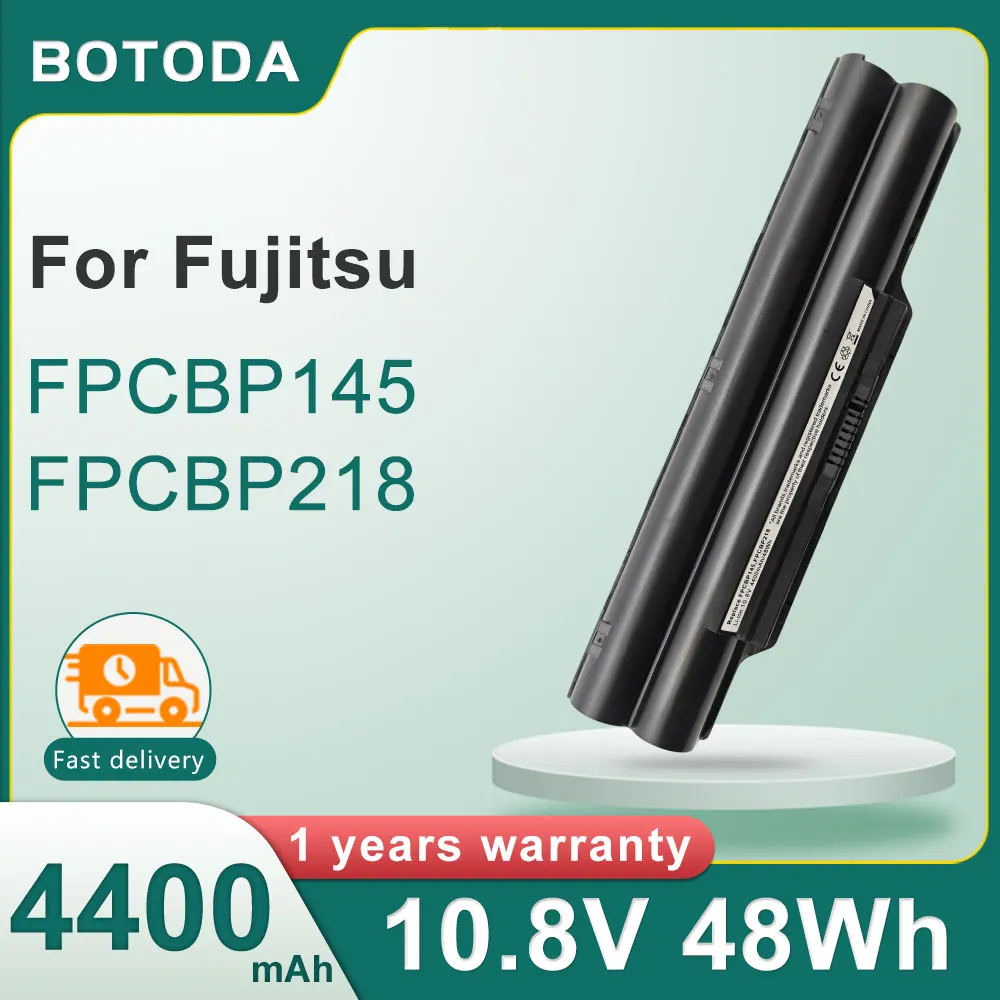 BOTODA FPCBP145 FPCBP218 Battery For Fujitsu LifeBook S7111 S8220 E8310 S2210 FMVNBP146 BP178 BP198 BP219 BP220 BP282 10.8V 48Wh