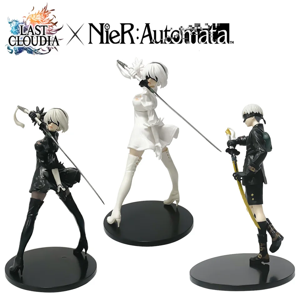 

13-18CM NieR:Automata Yorha Type A2 PVC Anime Action Figures Model Collection Ornament Anime Cartoon Model Toy Gift