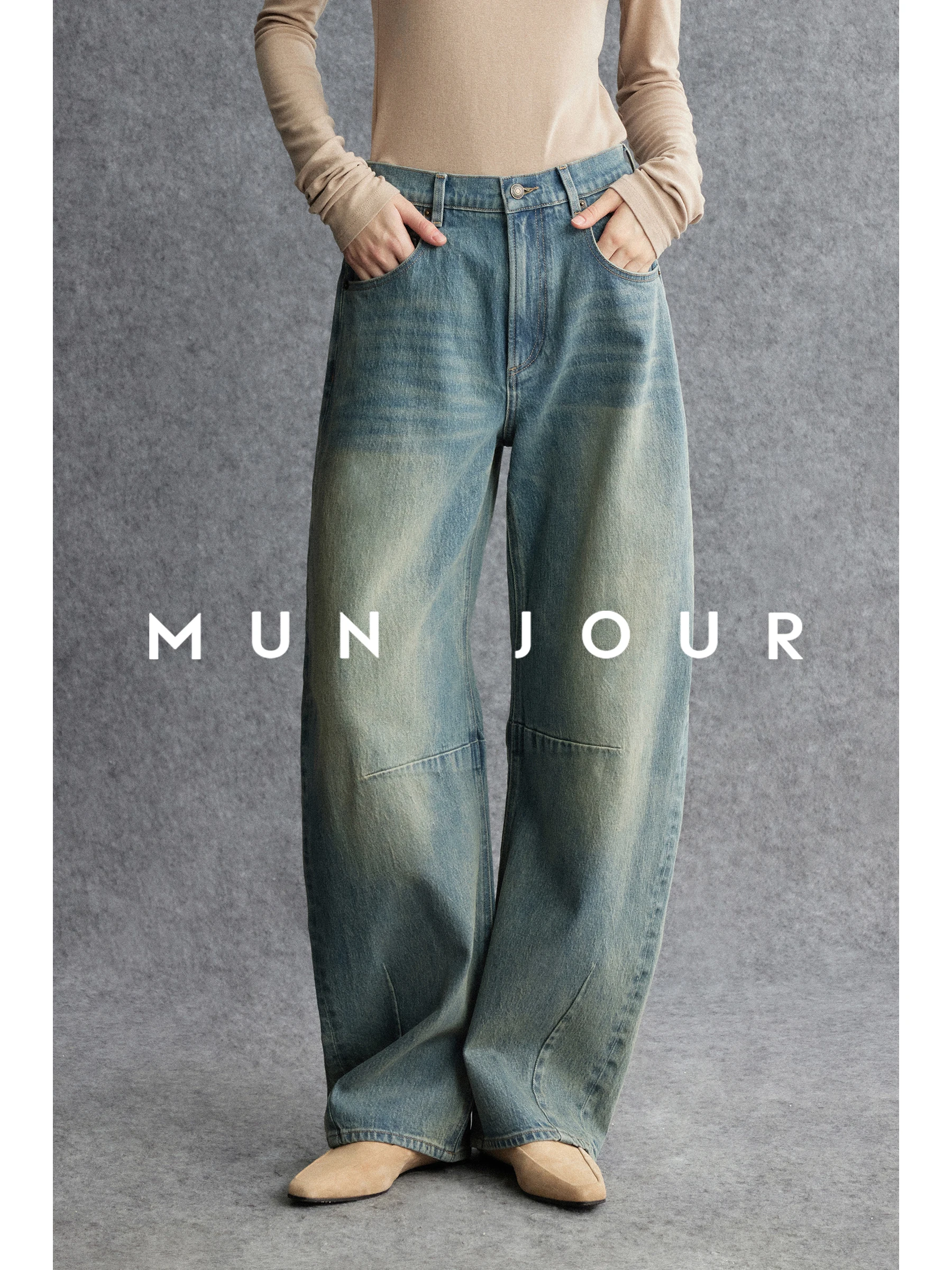 

Du Home Faion Ретро с талией для похудения Свободные джинсы с высокой талией на Sle Универсальные джинсы женские свободные джинсы с высокой талией