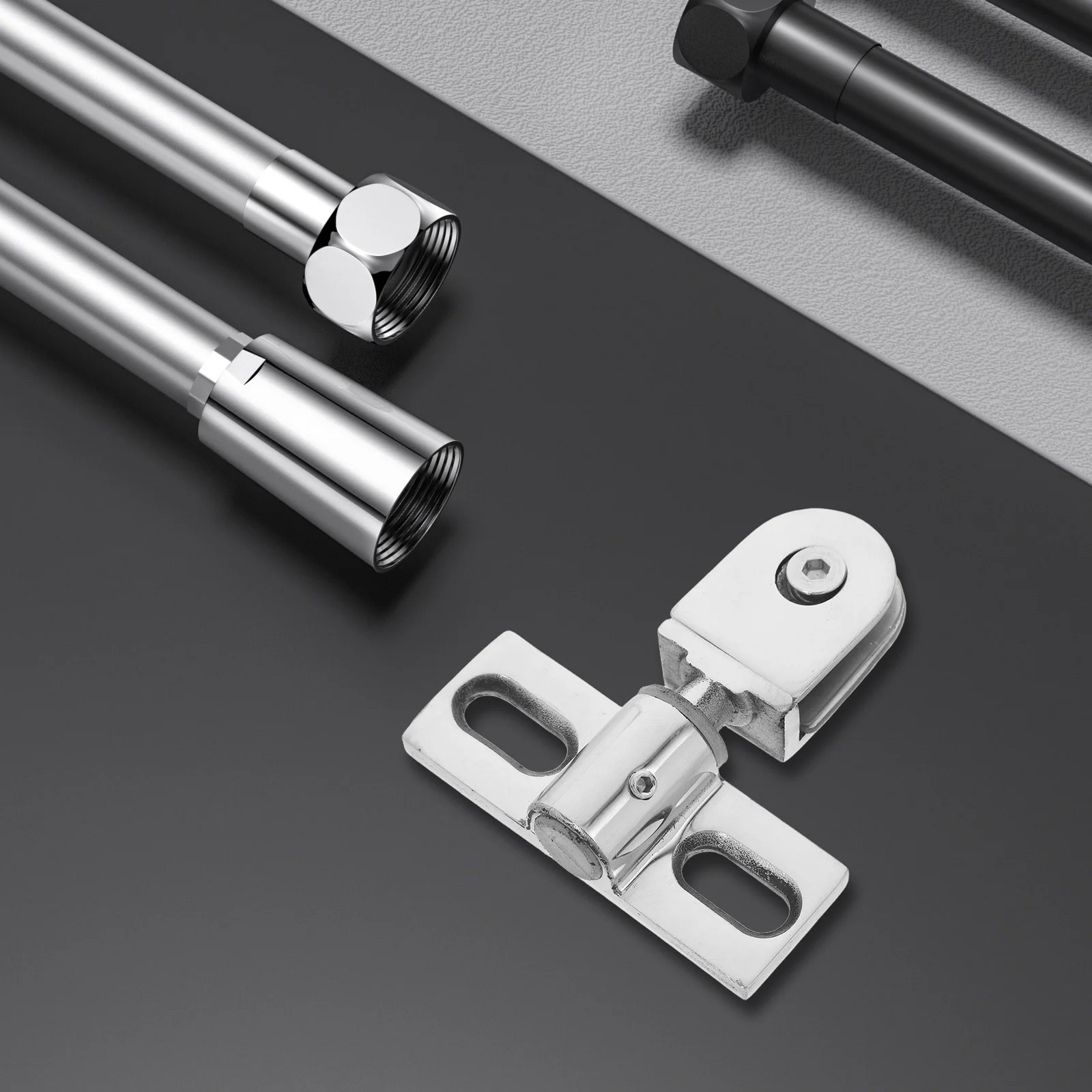 

1 Set Of Pivot Hinge Glass Doors Hinge Replacement Stainless Steel Hinge for Glass Cabinet Doors Glass Door Hinge Clamp Bathroom