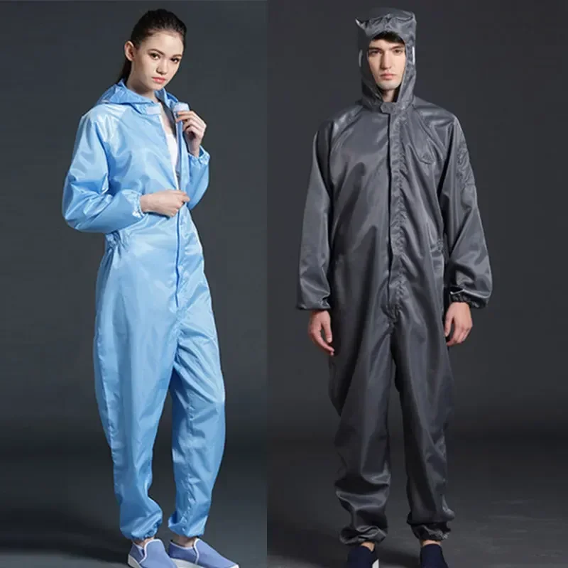 Coveralls Breathable Safety Clothing Work Dustproof Anti-static Spray Paint Clothes Sanitary Protection Jumpsuit Hazmat Zip Suit