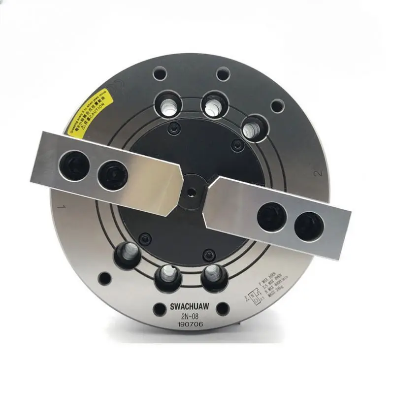 

2 Jaw Lathe Chuck 6/8/10/12 Inch 2 Jaw Dynamic Non Through Hole Hydraulic Chuck Power Chuck for CNC Lathe Machine