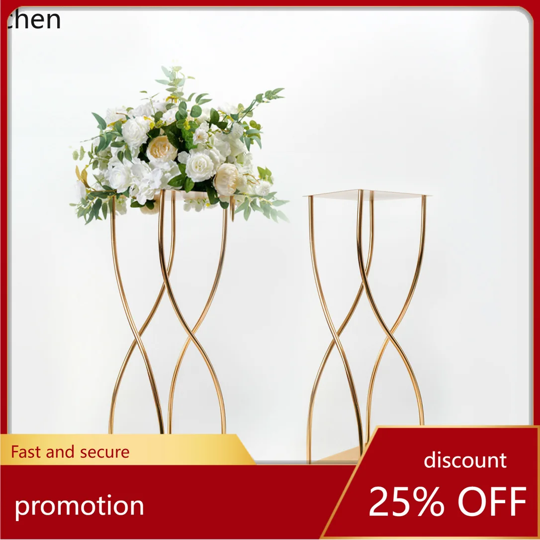 PYH New Wedding Props Iron Art  Wedding Hall Pot  Road Guide  Point  T-Stage Stage Reception Table