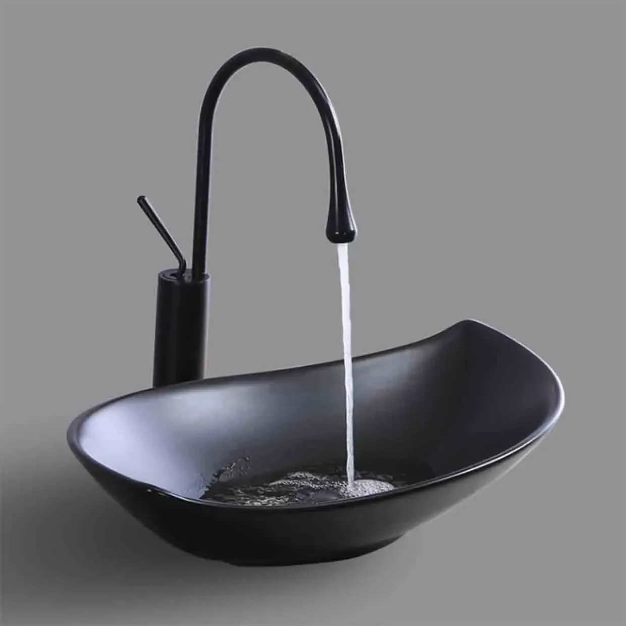 Ceramic Washbasin Bathroom Basin Balcony Washbasin Personality Creative Leaf-shaped Countertop Sinks With Drainer Faucet