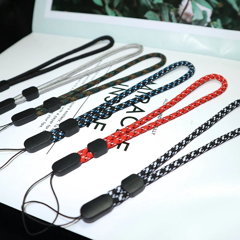 Correas de teléfono móvil, cordón corto con llave USB, walkie-talkie ajustable para correa de mano, cuerda para muñeca, cordón de Audio antipérdida para teléfono