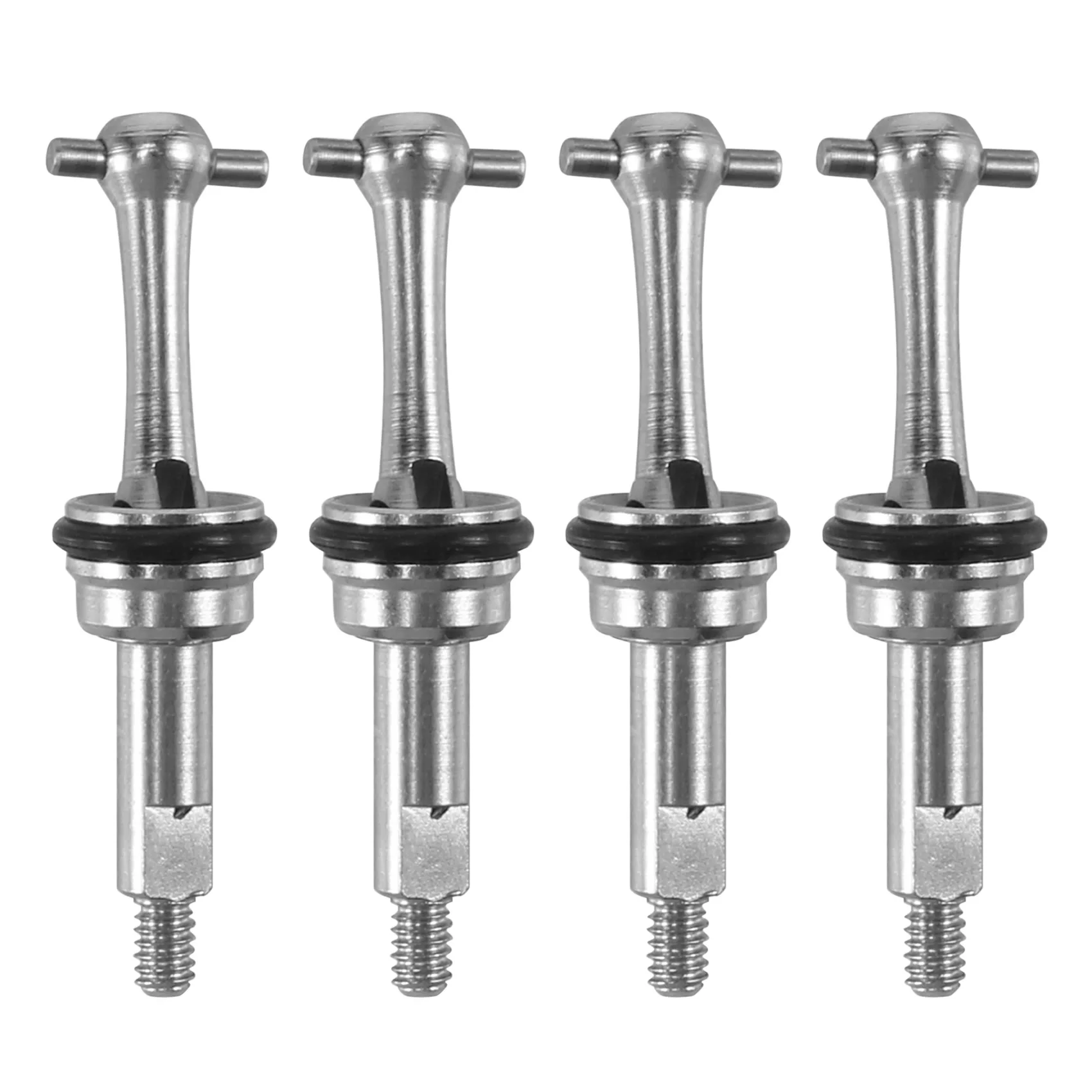 N21R 4Pcs 2mm Extended Metal CVD Universal Joint Shaft Transmission for Wltoys K969 K979 K989 P929 1/28 RC Car Upgrade Parts