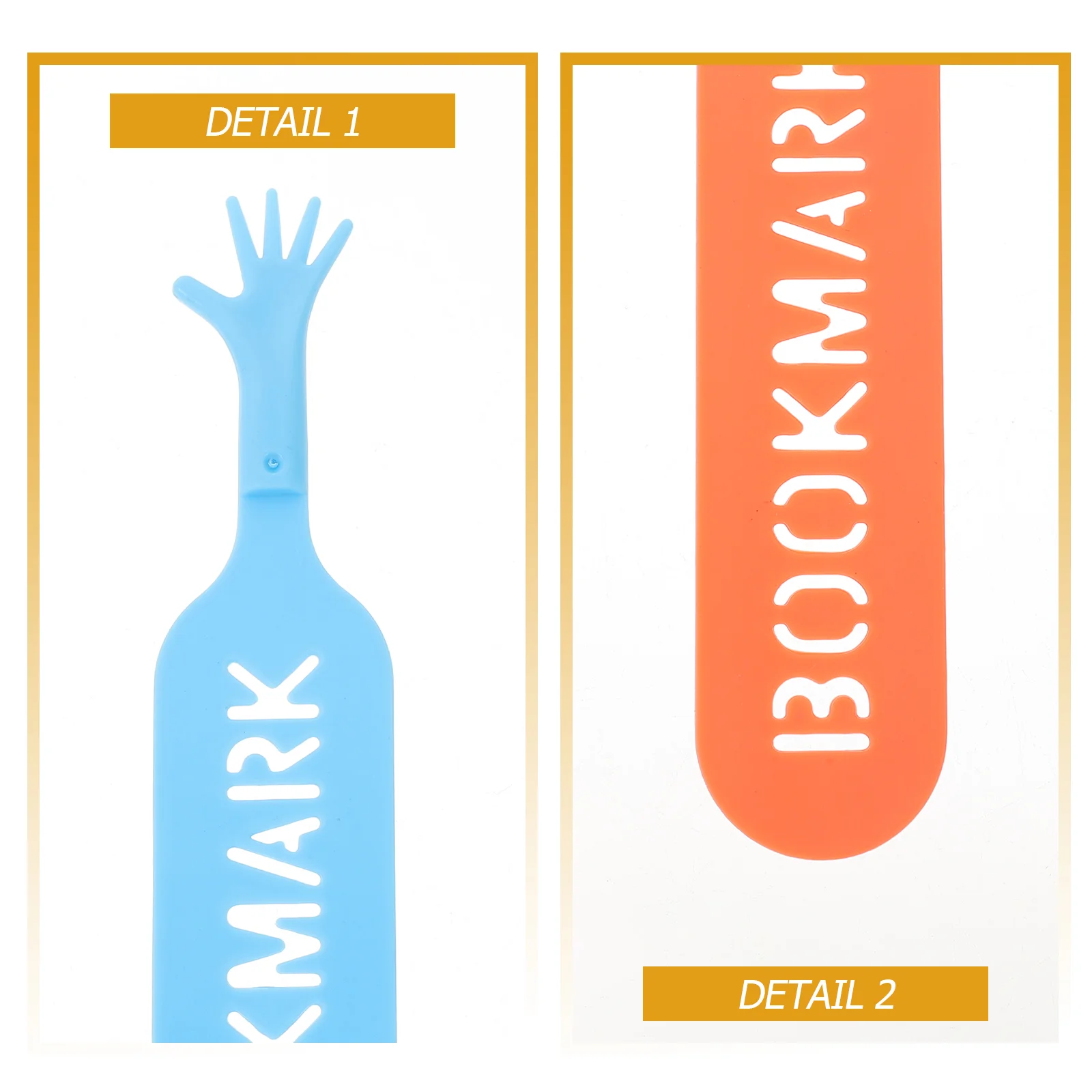 4 Pcs Taste Finger Bookmark Student Tag Sticky Tabs Plastic Small Reading Page Marker