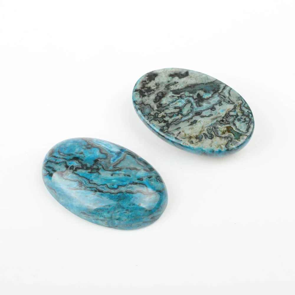 1pcs/Bag 18 Colors Natural Stone Cabochons 20x30x7mm Oval Pattern Pendant Star Jewelry Making DIY Necklace Bracelet  Accessory