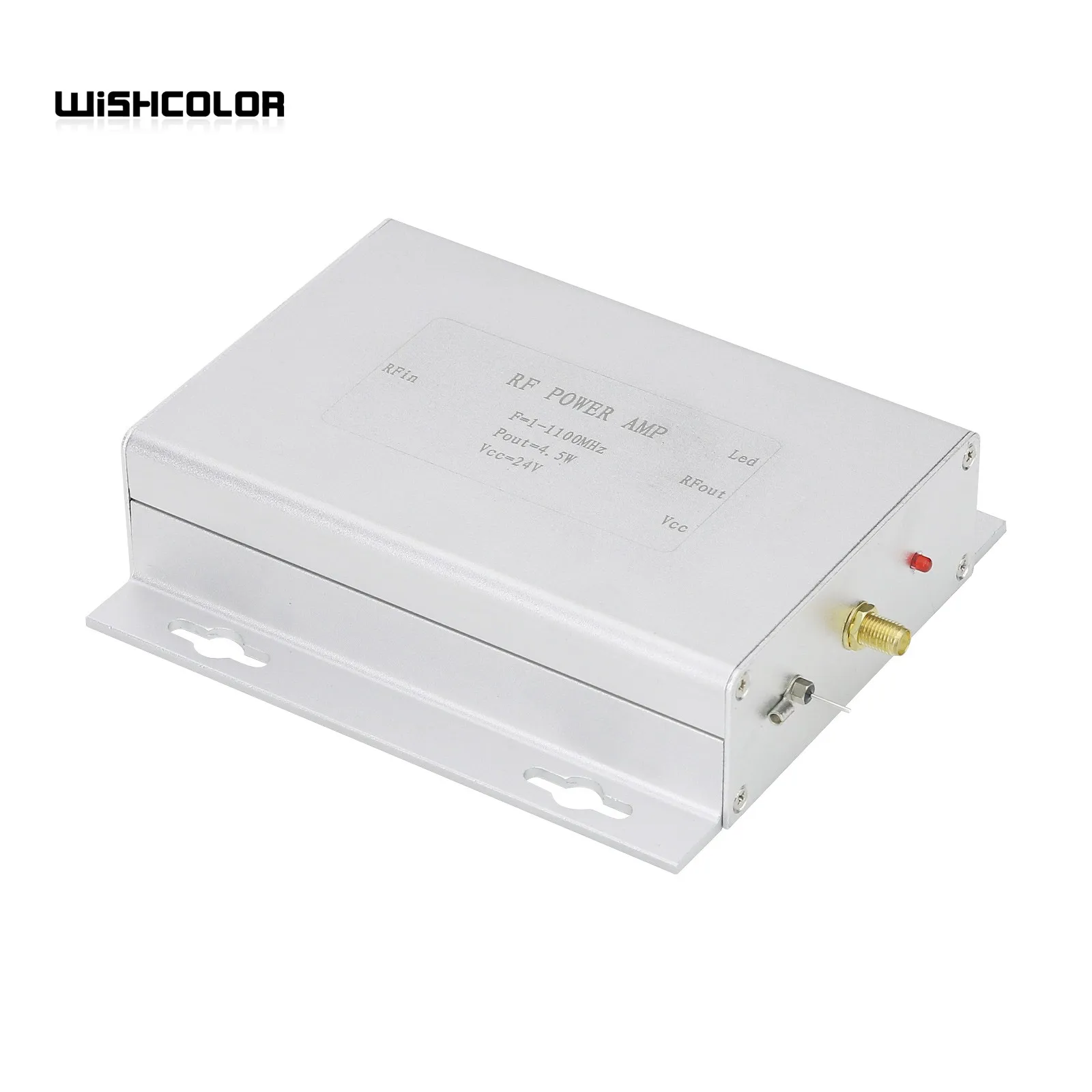 Wishcolor 1 - 1100MHz 4.5W 24V 36.5dBm RF Power Amplifier with SMA Female Connector High Quality RF Accessory