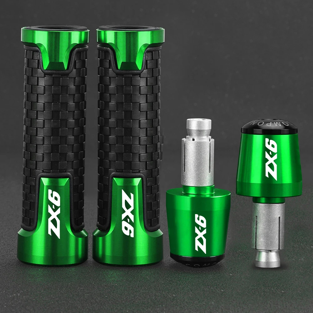 

For KAWASAKI ZX-6 ZX6R ZX6RR Ninja ZX-6R ZX-6RR ZX 6R 2000-2023 2022 Moto Handlebar Grip Ends Weights Anti Vibration Silder Plug