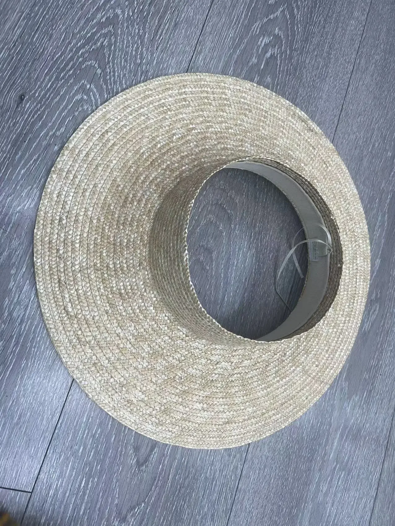 Fashion Summer UV Protection Sunscreen Large Empty Top Straw Hat Wide Brim Beach Hat Floppy Breathable Photography Sun Hat