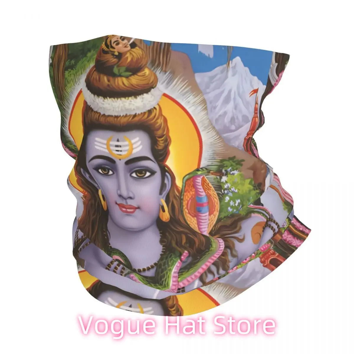 Shiva Retro Headband Pescoço Fino Homens Mulheres Caminhadas Tubo Cachecol Rosto